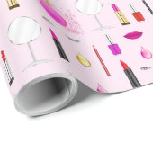 Papier Cadeau Beauté et maquillage (Coin rond)