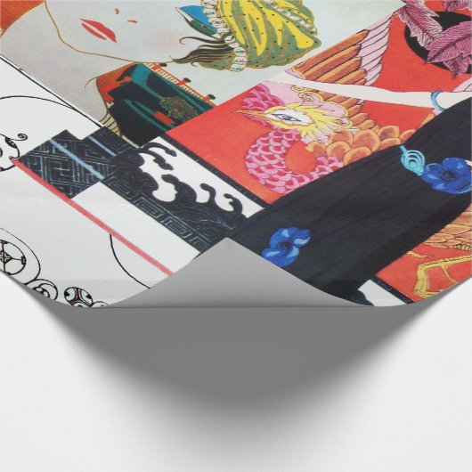 PAPIER CADEAU BEAUTÉ ET PHOENIX, DESIGNER MODE COMPOSÉ ARTISTE (Coin)