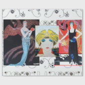 PAPIER CADEAU BEAUTÉ ET PHOENIX, DESIGNER MODE COMPOSÉ ARTISTE (Plat)