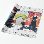 PAPIER CADEAU BEAUTÉ ET PHOENIX, DESIGNER MODE COMPOSÉ ARTISTE (Déroulé)