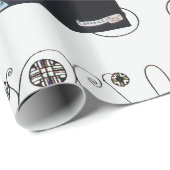 PAPIER CADEAU BEAUTÉ ET PHOENIX, DESIGNER MODE COMPOSÉ ARTISTE (Coin rond)