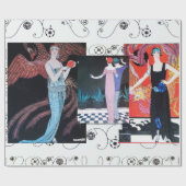 PAPIER CADEAU BEAUTÉ ET PHOENIX, DESIGNER MODE COMPOSÉ ARTISTE (Plat)