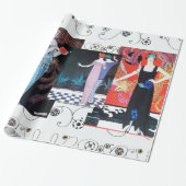 PAPIER CADEAU BEAUTÉ ET PHOENIX, DESIGNER MODE COMPOSÉ ARTISTE (Déroulé)