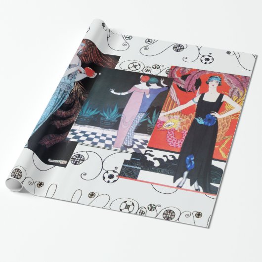 PAPIER CADEAU BEAUTÉ ET PHOENIX, DESIGNER MODE COMPOSÉ ARTISTE (Déroulé)