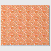 Papier Cadeau Beautés botaniques Orange (Plat)
