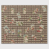 Papier Cadeau Beautés florales (Plat)