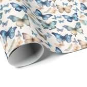 Papier Cadeau Beautés Papillons (Coin rond)