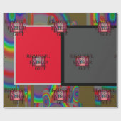 PAPIER CADEAU BEAUTIFER PÈRE GIFT_LETTER _RED_BLACK_GRAY_ (Plat)