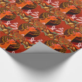 Papier Cadeau Beautiful Amazing Giraffe love safari (Coin)