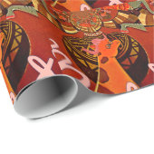 Papier Cadeau Beautiful Amazing Giraffe love safari (Coin rond)