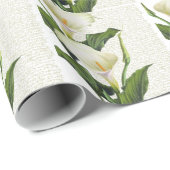 Papier Cadeau Beautiful Calla (Coin rond)