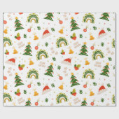 Papier Cadeau Beautiful Christmas Pattern     (Plat)