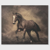 Papier Cadeau Beautiful horse throw pillow (Plat)