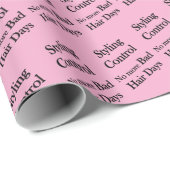 Papier Cadeau Beauty Salon, Barbershop Styling Control Hair (Coin rond)