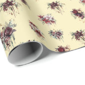 Papier Cadeau Beaux Bouquets (Coin rond)