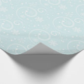 Papier Cadeau Beaux Flocons de Neige (Coin)