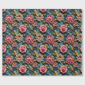 Papier Cadeau Beaux Floraux (Plat)