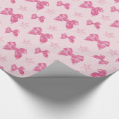 Papier Cadeau Beaux rubans en satin rose (Coin)
