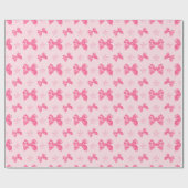 Papier Cadeau Beaux rubans en satin rose (Plat)