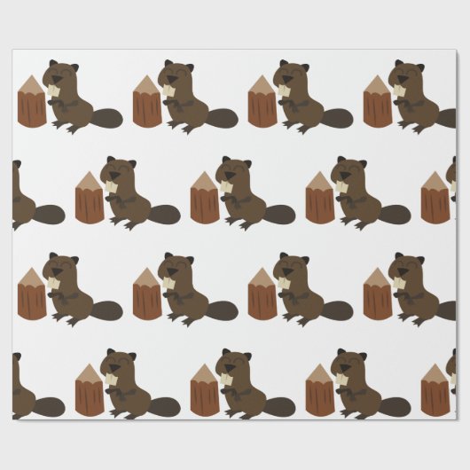 Papier Cadeau Beaver (Plat)