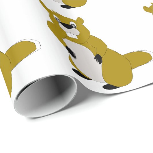 Papier Cadeau Beaver (Coin rond)