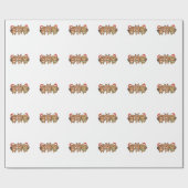 Papier Cadeau Beaver Noël Animaux de Noël Cute Beaver (Plat)