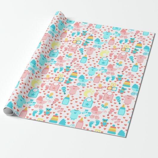 Papier Cadeau Bébé (Déroulé)