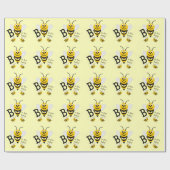 Papier Cadeau Bébé abeille (Plat)