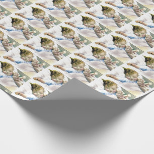 Papier Cadeau Bébé adorable, Art Vintage, Baby shower,