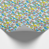Papier Cadeau Bébé Animaux Arrière - plan (Coin)