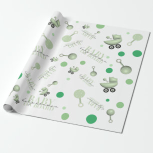 Papier Cadeau Bébé baby shower à bord Sticker d'invitation