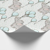 Papier Cadeau Bébé Bleu Bleu (Coin)