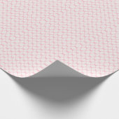 Papier Cadeau Bébé Bow Trellis rose Bella Ribbon (Coin)