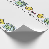 Papier Cadeau Bébé Canards (Coin)