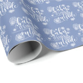 Papier Cadeau Bébé c'est froid dehors Noël (Coin rond)