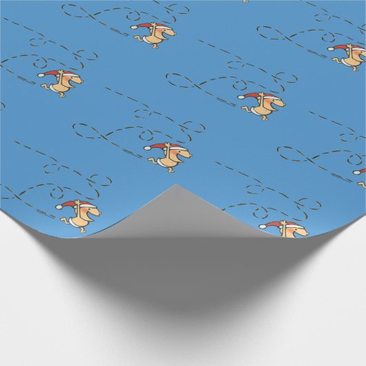 Papier Cadeau Bébé Courant Le Matin De Noël (Coin)