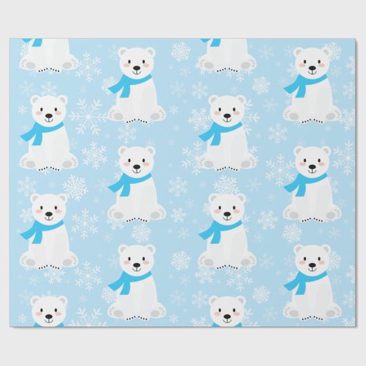 Papier Cadeau Bébé de Noël Bleu Bébé Bébé Bébé Bleu (Plat)