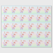 Papier Cadeau Bébé de Noël Carol (Plat)