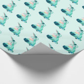 Papier Cadeau Bébé Donkey Funny Wrapping Papier - Personnalisabl (Coin)