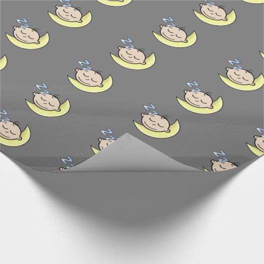 Papier Cadeau Bébé dormant (Coin)