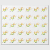 Papier Cadeau *~* Bébé doux Dinosaures de Dragon (Plat)