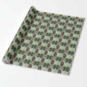 Papier Cadeau Bébé écureuils gris Noël (Déroulé)