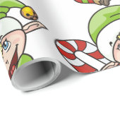 PAPIER CADEAU BÉBÉ ELF (Coin rond)