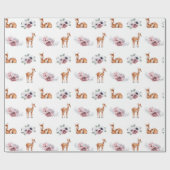 Papier Cadeau Bébé Faon (Plat)