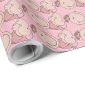 Papier Cadeau Bébé fille (Coin rond)