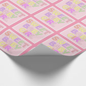 Papier Cadeau Bébé fille (Coin)