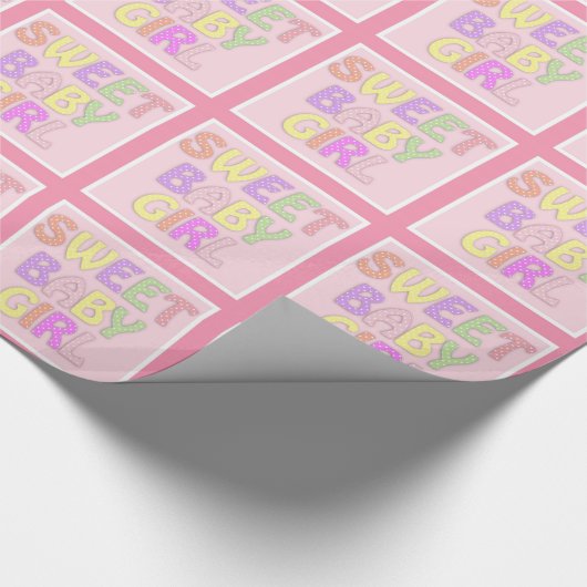 Papier Cadeau Bébé fille (Coin)