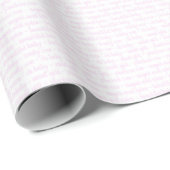 Papier Cadeau Bébé fille rose (Coin rond)