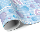 Papier Cadeau Bébé garçon (Coin rond)