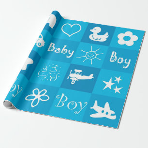 Papier Cadeau Bébé garçon